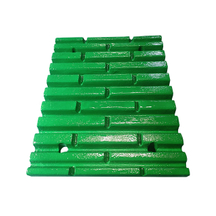 高锰钢材质C120颚式破碎机活动颚板 合金镶铸鄂破齿板 矿山破碎机耐磨配件厂家