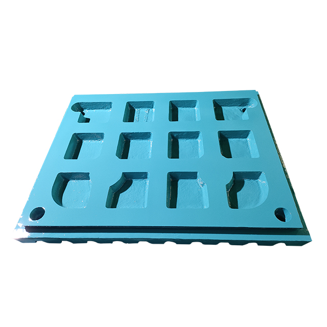 C160颚式破碎机固定颚板 高锰铬钢材质鄂破齿板 适用中高硬度矿石破碎